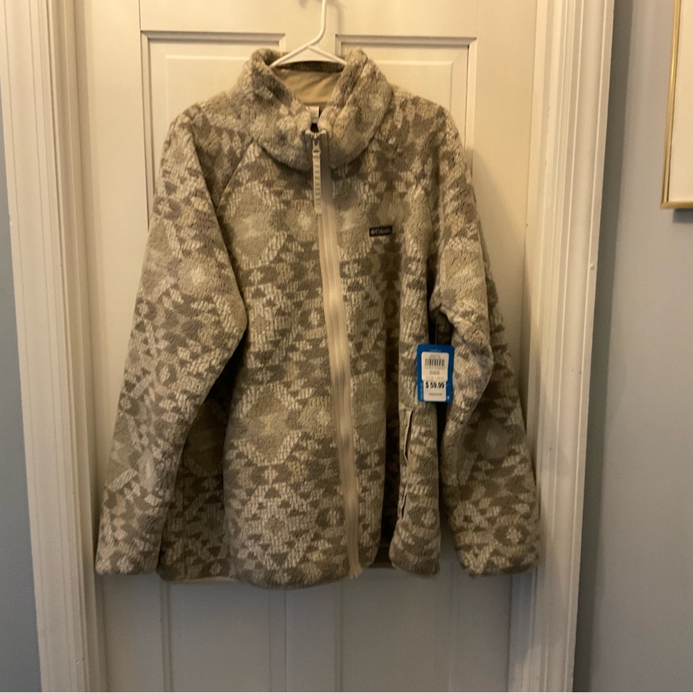 Columbia Tan Sherpa Fleece Jacket